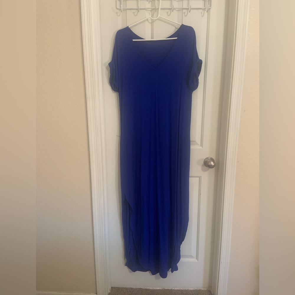 Royal blue maxi dress